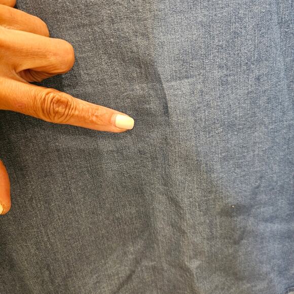 GAP Chambray Button Down Shirt Dress Size L - Picture 7 of 7